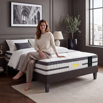 Matelas Ressorts ensachés et Mémoire de forme - 26 cm - CONCORDE