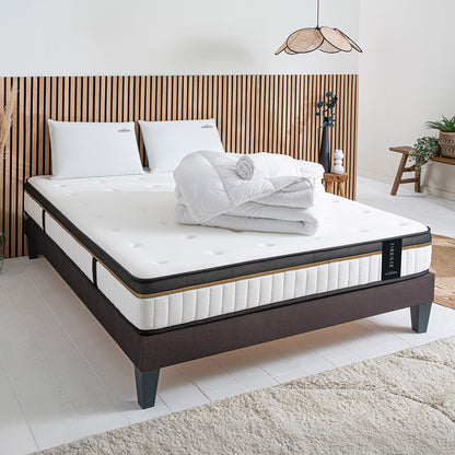 Prêt-à-dormir ÉMERAUDE avec Sommier AURORE et Accessoires