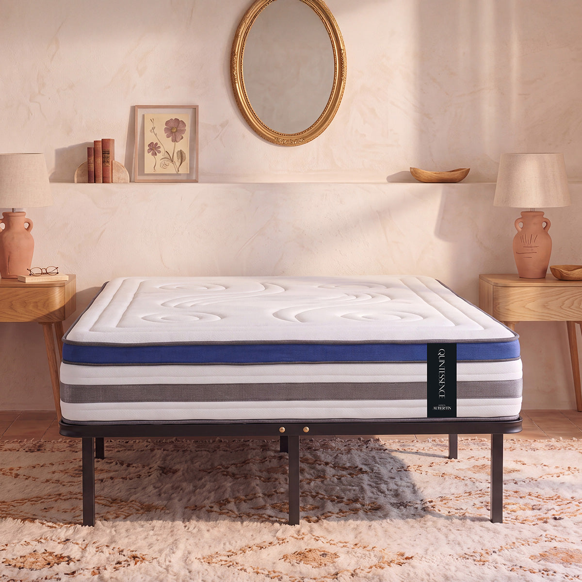 Ensemble Matelas QUINTESSENCE et Sommier CÉLESTE