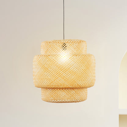 Suspension bambou naturel - ABAT-JOUR