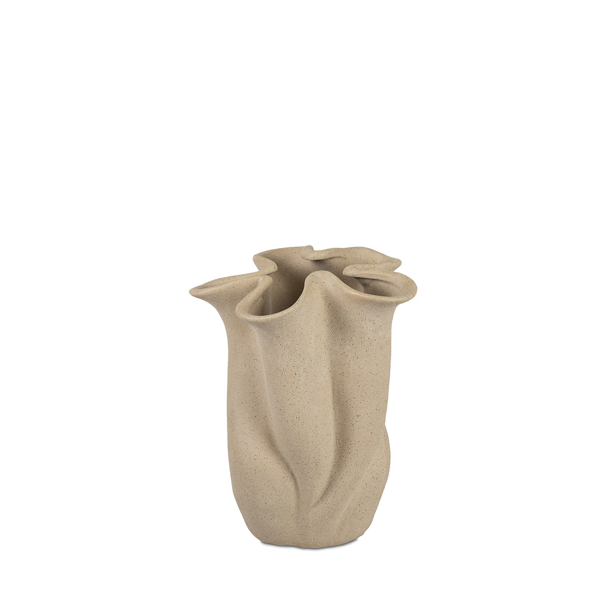 Vase - Céramique grège - FIORE - 20x19x24 cm
