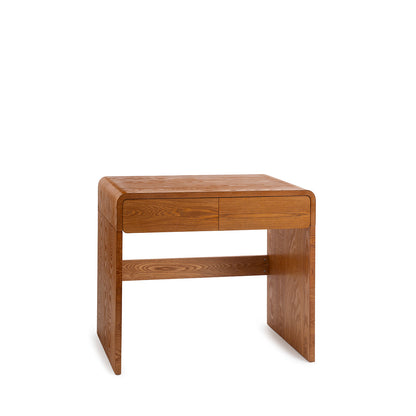 Console 90 cm 2 tiroirs - Bois foncé - BORGO