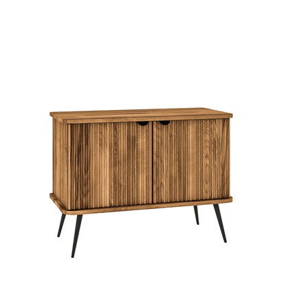 Buffet 97 cm 2 portes - Bois massif hêtre - AMALFI