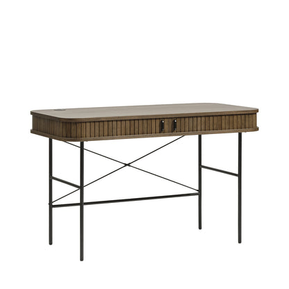 Bureau 120 cm 2 portes - Bois - ALBA