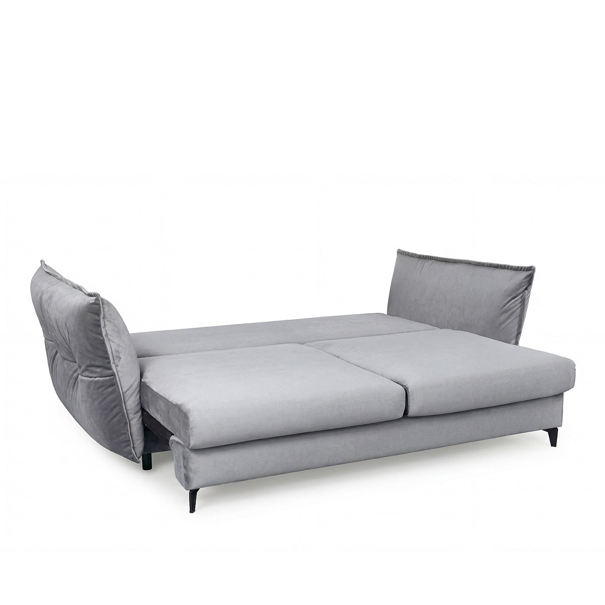 Canapé droit convertible - 3 places - Velours - VERDURO