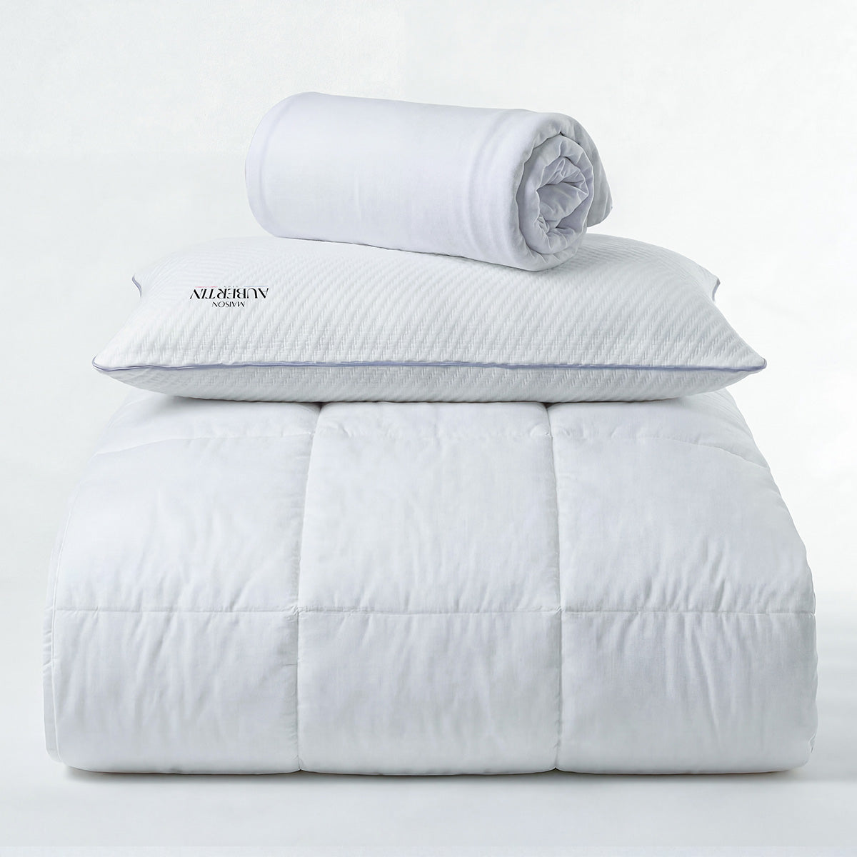Ensemble literie QUINTESSENCE + accessoires - 30 cm d'épaisseur - Accueil moelleux, soutien ferme