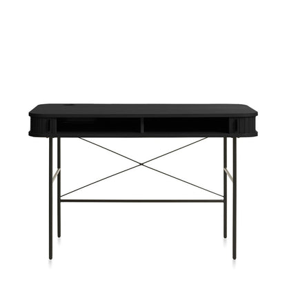 Bureau 120 cm 2 portes - Bois - ALBA