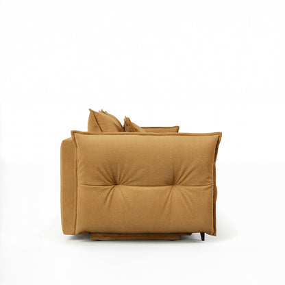 Canapé droit convertible - 3 places - Tissu - VERDURO