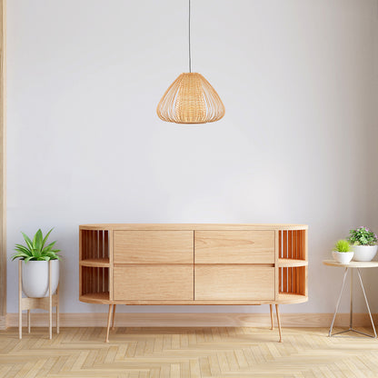 Suspension rotin naturel - POIRE