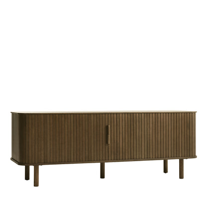 Meuble bas 160 cm 2 portes - Bois - OLBIA