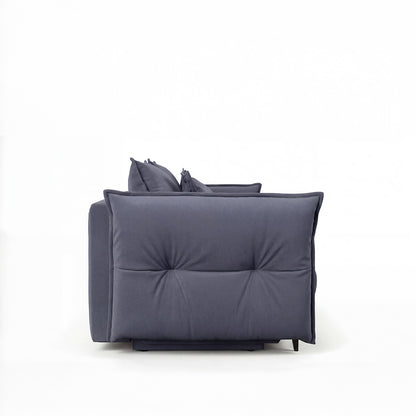 Canapé droit convertible - 3 places - Tissu - VERDURO