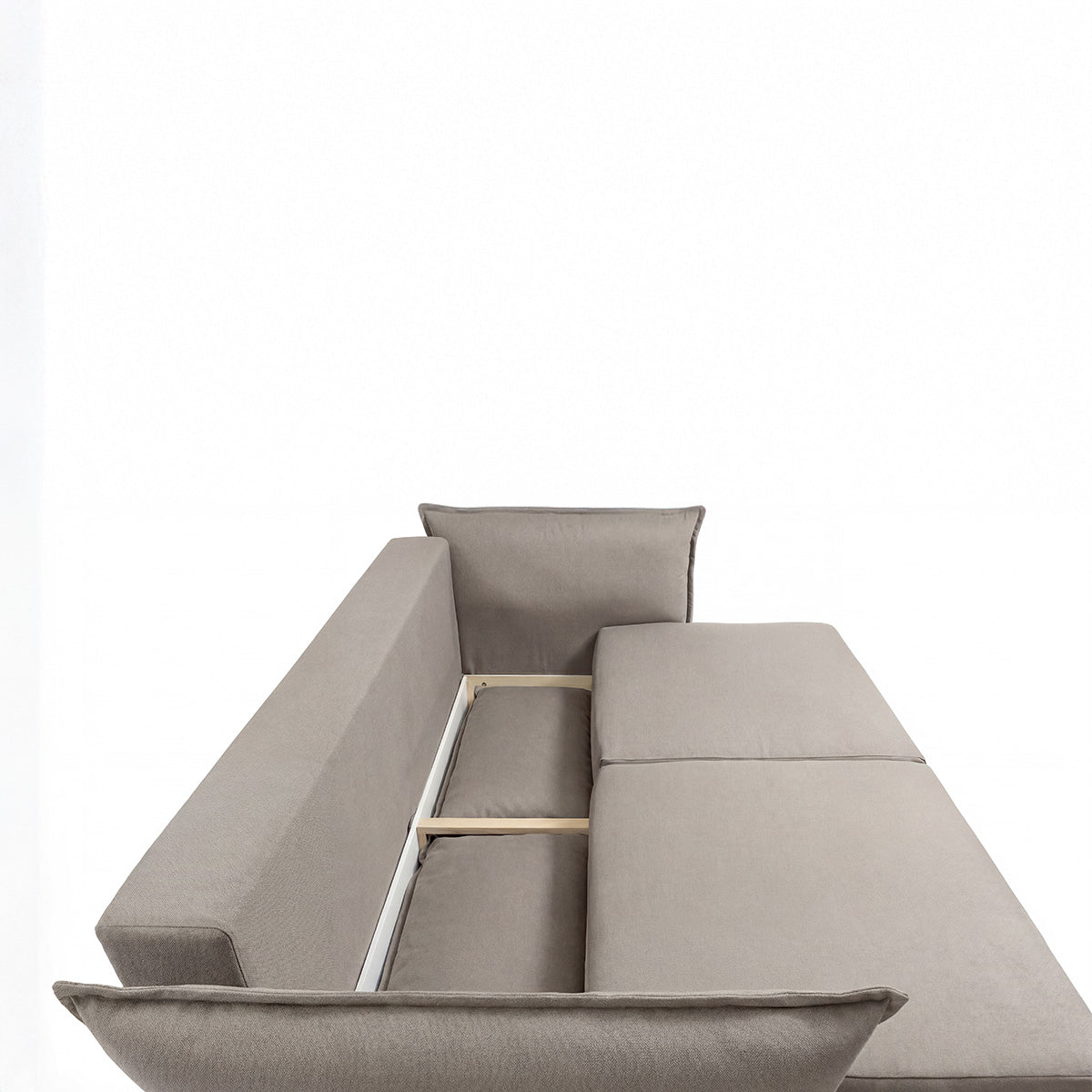 Canapé droit convertible - 3 places - Tissu - VERDURO