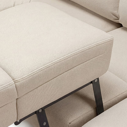 Canapé d'angle convertible - 4 places - Tissu - ANACAPRI