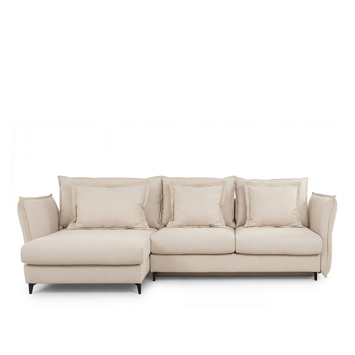 Canapé d'angle convertible - 3 places - Tissu - VERDURO