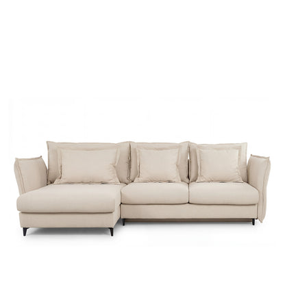 Canapé d'angle convertible - 3 places - Tissu - VERDURO
