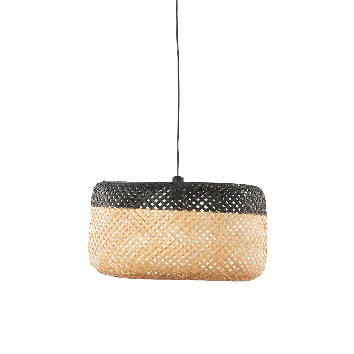 Suspension bambou bicolore - RONDE