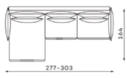 cCanapé Verduro Angle Convertible 3 places